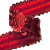 Тесьма с пайетками 3, шир. 30 мм/уп. 25+/-1 м, цвет красный - купить в Нижнем Тагиле. Цена: 1 087.39 руб.