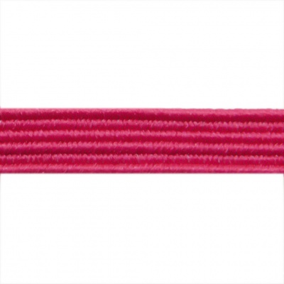 Резиновые нити с текстильным покрытием, шир. 6 мм ( упак.30 м/уп), цв.- 84-фуксия - купить в Нижнем Тагиле. Цена: 155.22 руб.