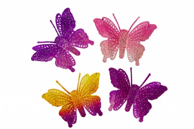 Бабочка декоративная пластиковая #12 - купить в Нижнем Тагиле. Цена: 7.09 руб.