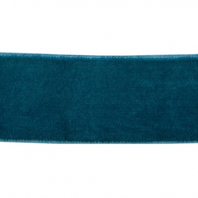 Лента бархатная нейлон, шир.25 мм, (упак. 45,7м), цв.65-изумруд - купить в Нижнем Тагиле. Цена: 981.09 руб.