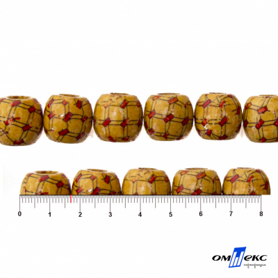 0189-Бусины деревянные "ОмТекс", 17 мм, упак.50+/-3шт - купить в Нижнем Тагиле. Цена: 83.66 руб.
