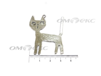 Декоративный элемент для творчества из металла "Кот" - купить в Нижнем Тагиле. Цена: 13.33 руб.