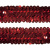 Тесьма с пайетками 3, шир. 30 мм/уп. 25+/-1 м, цвет красный - купить в Нижнем Тагиле. Цена: 1 087.39 руб.