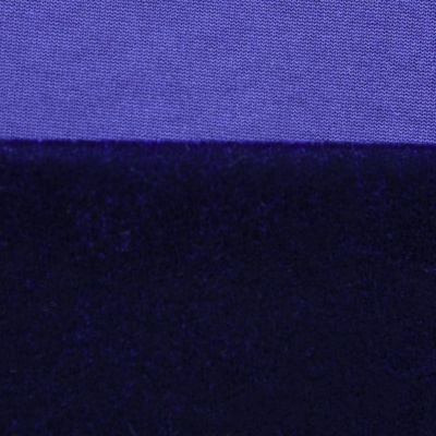 Бархат стрейч №14, 240 гр/м2, шир.160 см, (2,6 м/кг), цвет т.синий - купить в Нижнем Тагиле. Цена 740.88 руб.
