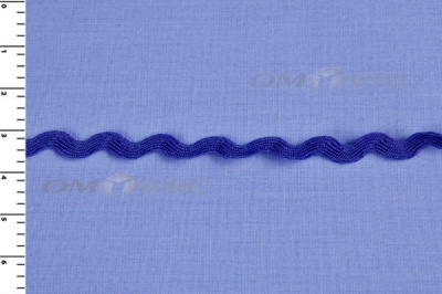 Тесьма плетеная "Вьюнчик"/синий - купить в Нижнем Тагиле. Цена: 40.72 руб.