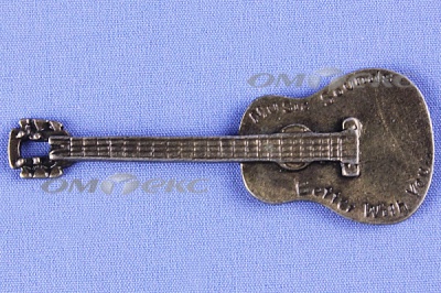 Декоративный элемент для творчества из металла "Гитара"  - купить в Нижнем Тагиле. Цена: 19.99 руб.