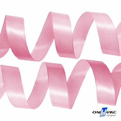 050-нежно-розовый Лента атласная упаковочная (В) 85+/-5гр/м2, шир.25 мм (1/2), 25+/-1 м - купить в Нижнем Тагиле. Цена: 53.96 руб.