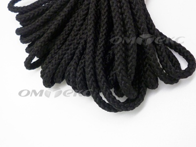 Шнур В-035 4 мм круп.плетение 100 м черный - купить в Нижнем Тагиле. Цена: 156.40 руб.