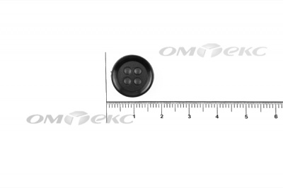 51400/15 мм (4 пр) черные пуговицы - купить в Нижнем Тагиле. Цена: 0.67 руб.