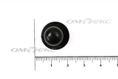 Пуговица поварская "Пукля", 10 мм, цвет чёрный - купить в Нижнем Тагиле. Цена: 2.03 руб.