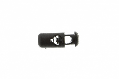 8108 Фиксатор пластиковый "Бочонок", 20х8 мм, цвет чёрный - купить в Нижнем Тагиле. Цена: 1.31 руб.