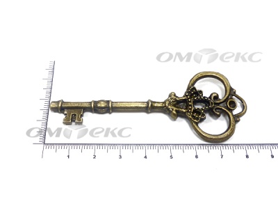 Декоративный элемент для творчества из металла "Ключ"8,5 см  - купить в Нижнем Тагиле. Цена: 26.66 руб.