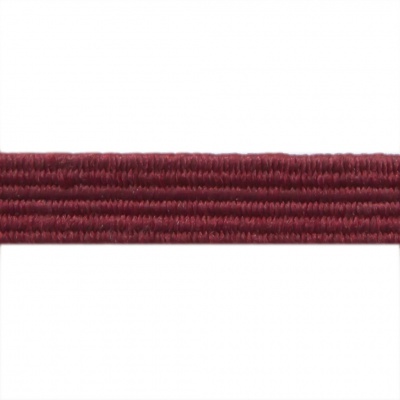 Резиновые нити с текстильным покрытием, шир. 6 мм ( упак.30 м/уп), цв.- 88-бордо - купить в Нижнем Тагиле. Цена: 155.22 руб.