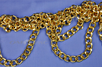 Цепь металл декоративная №11 (17*13) золото (10+/-1 м)  - купить в Нижнем Тагиле. Цена: 1 341.87 руб.