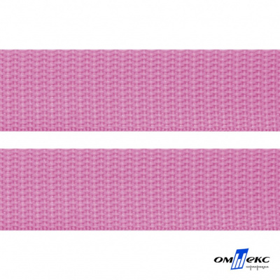 Розовый- цв.513-Текстильная лента-стропа 550 гр/м2 ,100% пэ шир.30 мм (боб.50+/-1 м) - купить в Нижнем Тагиле. Цена: 475.36 руб.