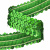 Тесьма с пайетками D4, шир. 30 мм/уп. 25+/-1 м, цвет зелёный - купить в Нижнем Тагиле. Цена: 1 098.48 руб.