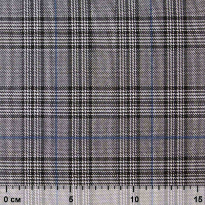 Ткань костюмная "Клер" 80% P, 16% R, 4% S, 200 г/м2, шир.150 см,#3 цв-серый/синий - купить в Нижнем Тагиле. Цена 412.02 руб.