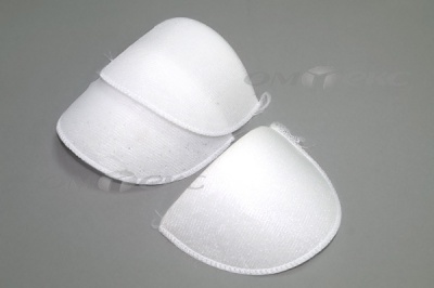Плечевые накладки ОВ-10, обшитые, цвет белый - купить в Нижнем Тагиле. Цена: 16.83 руб.