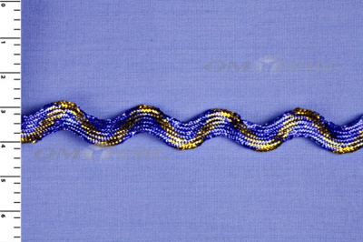 Тесьма плетеная "Вьюнчик"/металлизированный/8мм - купить в Нижнем Тагиле. Цена: 40.68 руб.