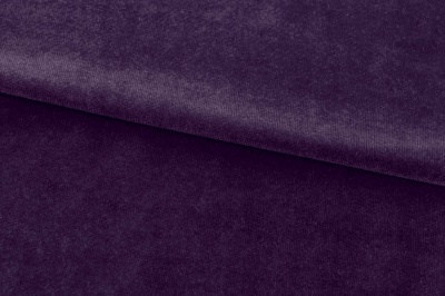 Бархат стрейч, 240 гр/м2, шир.160см, (2,4 м/кг), цвет 27/фиолет - купить в Нижнем Тагиле. Цена 886.02 руб.