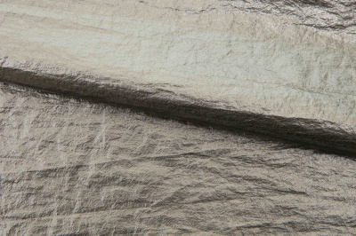 Текстильный материал "Диско"#1805 с покрытием РЕТ, 40гр/м2, 100% полиэстер, цв.6-тем.серебро - купить в Нижнем Тагиле. Цена 412.36 руб.
