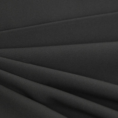 Костюмная ткань "Элис", 220 гр/м2, шир.150 см, цвет чёрный - купить в Нижнем Тагиле. Цена 308 руб.