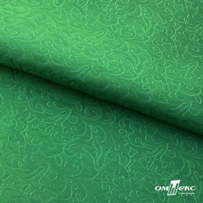 Ткань жаккард королевский, 100% полиэстр 180 г/м 2, шир.150 см, цв-зеленый - купить в Нижнем Тагиле. Цена 293.39 руб.