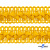 Тесьма декоративная "Самоса" 068, шир. 20 мм/уп. 33+/-1 м, цвет жёлтый - купить в Нижнем Тагиле. Цена: 301.35 руб.