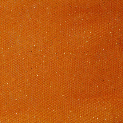 Сетка Глиттер, 24 г/м2, шир.145 см., оранжевый - купить в Нижнем Тагиле. Цена 117.24 руб.