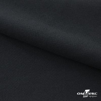 Трикотажное полотно "Капри" 100% полиэстр, 152см, 320 г/м2, чёрный, м - купить в Нижнем Тагиле. Цена 374 руб.