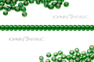 Бисер (SL) 11/0 ( упак.100 гр) цв.27В - зелёный - купить в Нижнем Тагиле. Цена: 53.34 руб.