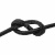 Шнур вощеный 1мм (упак.50 +/-1 ярд) цв.-черный - купить в Нижнем Тагиле. Цена: 175.11 руб.