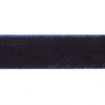 Лента бархатная нейлон, шир.12 мм, (упак. 45,7м), цв.180-т.синий - купить в Нижнем Тагиле. Цена: 411.60 руб.