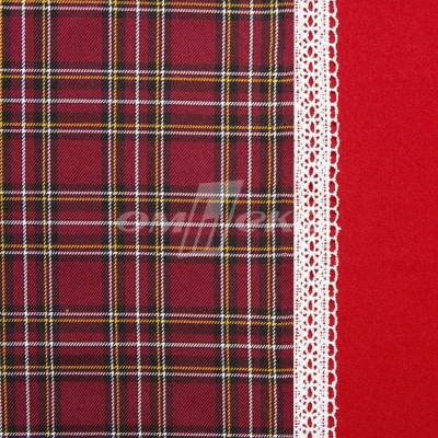 Ткань костюмная клетка 24379 2012, 230 гр/м2, шир.150см, цвет бордовый/бел/жел - купить в Нижнем Тагиле. Цена 539.74 руб.