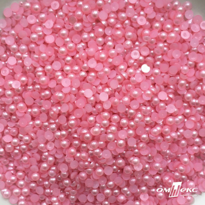 0404-5146G-Полубусины пластиковые круглые "ОмТекс", 4 мм, (уп.50гр=2500+/-10шт), цв.101-св.розовый - купить в Нижнем Тагиле. Цена: 63.50 руб.