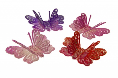Бабочка декоративная пластиковая #9 - купить в Нижнем Тагиле. Цена: 7.09 руб.