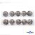 119-02 Кнопки пришивные декоративные металл 25 мм, цв.-никель - купить в Нижнем Тагиле. Цена: 30.23 руб.