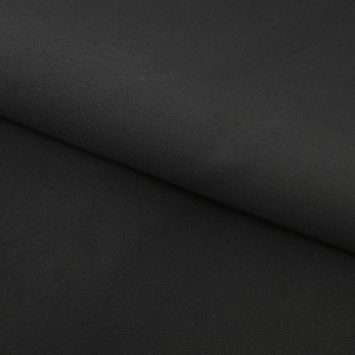 Костюмная ткань "Элис", 220 гр/м2, шир.150 см, цвет чёрный - купить в Нижнем Тагиле. Цена 308 руб.