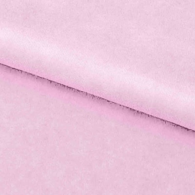 Велюр JS LIGHT 1, 220 гр/м2, шир.150 см, (3,3 м/кг), цвет бл.розовый - купить в Нижнем Тагиле. Цена 1 055.34 руб.