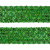 Тесьма с пайетками D4, шир. 35 мм/уп. 25+/-1 м, цвет зелёный - купить в Нижнем Тагиле. Цена: 1 308.30 руб.