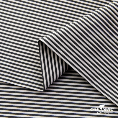 Ткань сорочечная Полоска Кенди, 115 г/м2, 58% пэ,42% хл, шир.150 см, цв.6-черный, (арт.110) - купить в Нижнем Тагиле. Цена 306.69 руб.