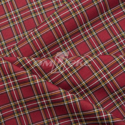 Ткань костюмная клетка 24379 2012, 230 гр/м2, шир.150см, цвет бордовый/бел/жел - купить в Нижнем Тагиле. Цена 539.74 руб.
