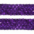 Тесьма с пайетками 12, шир. 35 мм/уп. 25+/-1 м, цвет фиолет - купить в Нижнем Тагиле. Цена: 1 308.30 руб.