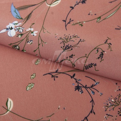 Плательная ткань "Фламенко" 2.1, 80 гр/м2, шир.150 см, принт растительный - купить в Нижнем Тагиле. Цена 311.05 руб.