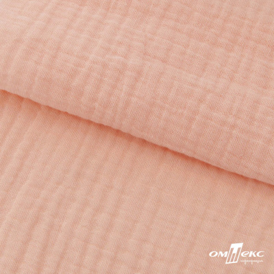 Ткань Муслин, 100% хлопок, 125 гр/м2, шир. 140 см #201 цв.(18)-розовый персик - купить в Нижнем Тагиле. Цена 464.97 руб.