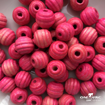 0309-Бусины деревянные "ОмТекс", 16 мм, упак.50+/-3шт, цв.023-розовый - купить в Нижнем Тагиле. Цена: 62.22 руб.