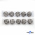119-01 Кнопки пришивные декоративные металл 21 мм, цв.-никель - купить в Нижнем Тагиле. Цена: 21.54 руб.