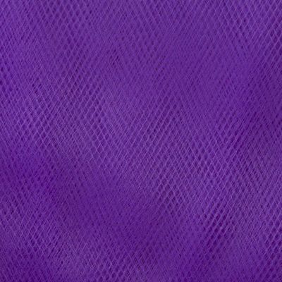 Фатин матовый 16-85, 12 гр/м2, шир.300см, цвет фиолетовый - купить в Нижнем Тагиле. Цена 96.31 руб.