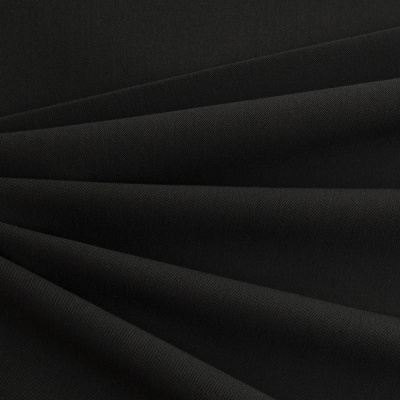 Костюмная ткань с вискозой "Меган", 210 гр/м2, шир.150см, цвет чёрный - купить в Нижнем Тагиле. Цена 382.42 руб.