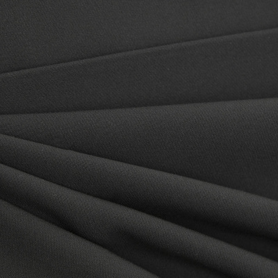 Костюмная ткань "Элис", 200 гр/м2, шир.150см, цвет чёрный - купить в Нижнем Тагиле. Цена 306.20 руб.